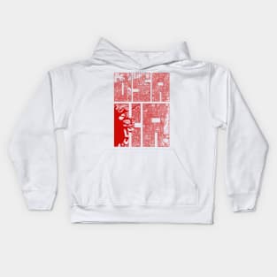 Osaka, Japan City Map Typography - Oriental Kids Hoodie